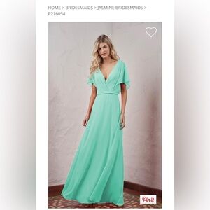 Jasmine Bridesmaid Dress in Sea Shore